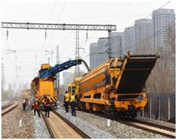 Demiryolu özel hat inşaat makinaları, alet ve yol malzemelerinin yönetimi